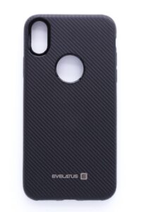 Back panel cover Evelatus Apple iPhone X Carbon Black