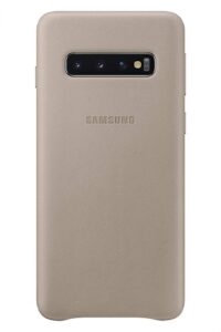 Back panel cover Samsung  Galaxy S10 Leather Cover EF-VG973LJEGWW Gray