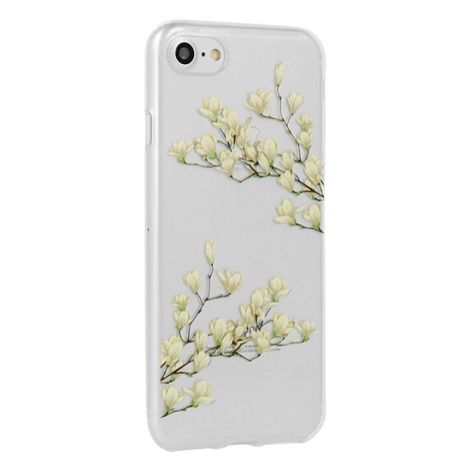 Back panel cover OEM Apple Iphone Xr Cherry Floral Case Transparent