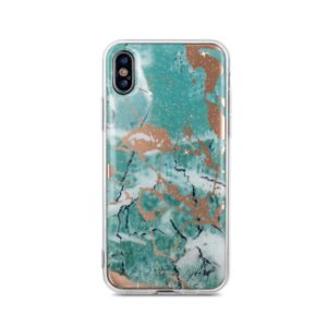 Aizmugurējais vāciņš iLike Apple iPhone X / iPhone XS Marmur case Green
