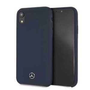 Nugarėlės dėklai Mercedes-Benz Apple iPhone XR Liquid Silicone Case Navy