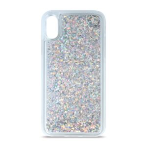 Nugarėlės dėklai iLike Samsung S10 Back Case Liquid Sparkle Silver
