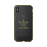 Back panel cover Adidas Apple iPhone X/Xs OR Clear Case Green
