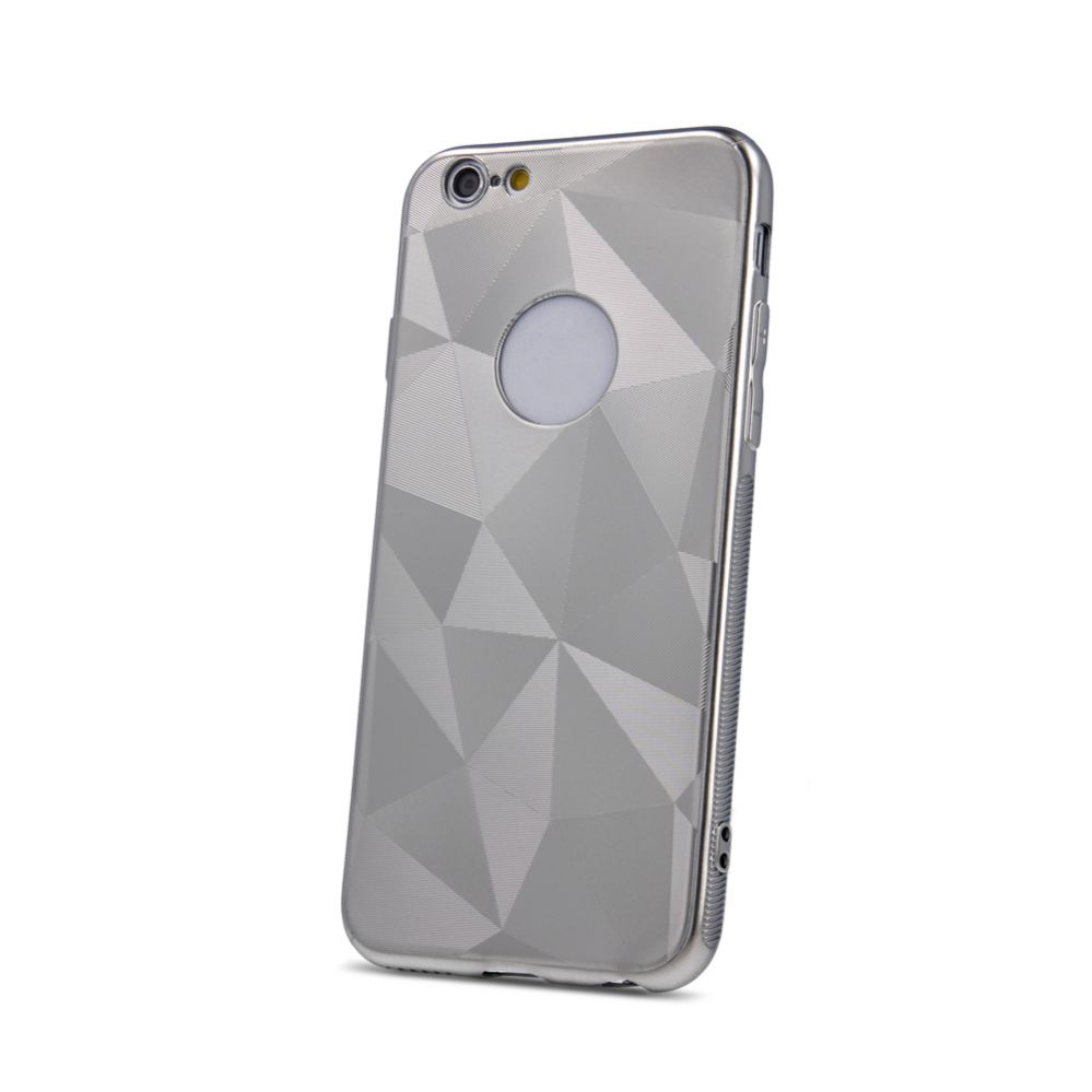 Back panel cover iLike Apple iPhone XS Geometric Shine case Silver