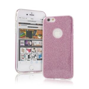 Aizmugurējais vāciņš iLike Apple iPhone X / iPhone XS Glitter 3 in 1 Back Case Pink
