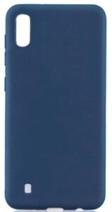 Back panel cover Evelatus Samsung Galaxy A10 Nano Silicone Case Soft Touch TPU Dark Blue