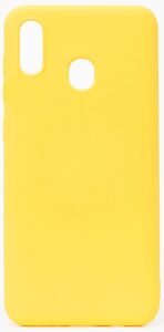 Nugarėlės dėklai Evelatus Samsung Galaxy A20E Nano Silicone Case Soft Touch TPU Yellow