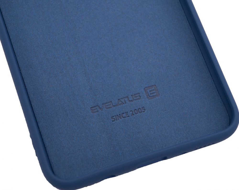 Back panel cover Evelatus Samsung Galaxy A70 Nano Silicone Case Soft Touch TPU Dark Blue