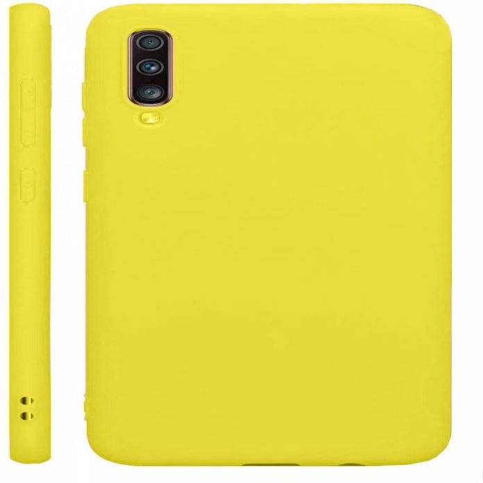 Tagakaaned Evelatus Samsung Galaxy A70 Nano Silicone Case Soft Touch TPU Yellow