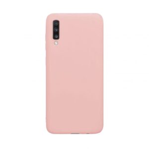 Back panel cover Evelatus Samsung Galaxy A70 Nano Silicone Case Soft Touch TPU Beige