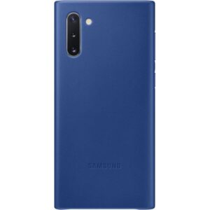 Nugarėlės dėklai Samsung  Galaxy Note 10 Leather Cover Blue