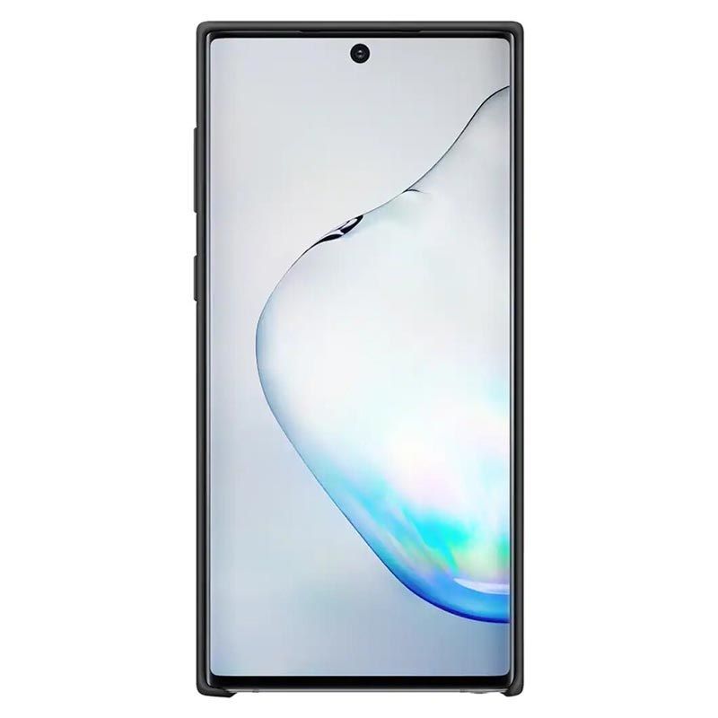 Back panel cover Samsung - Galaxy Note 10 Silicone Cover Black