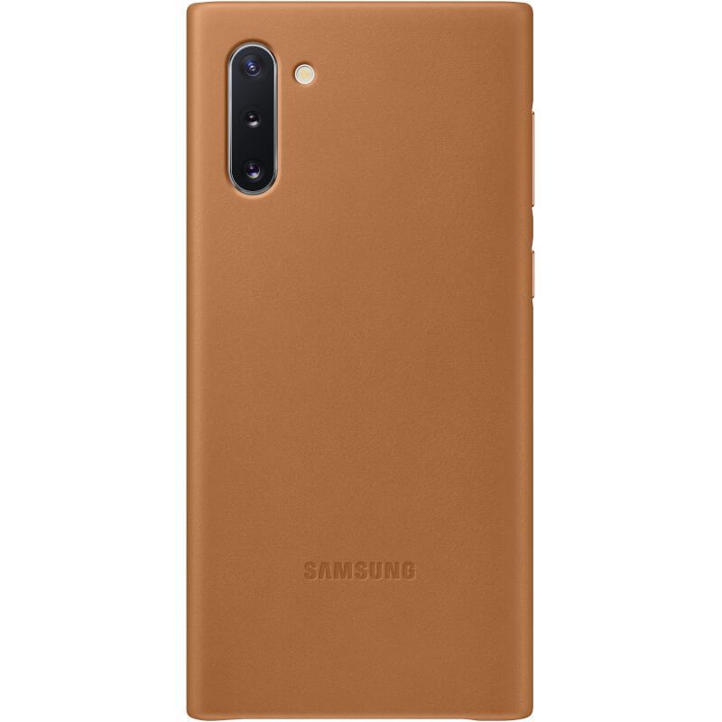 Back panel cover Samsung Galaxy Note 10 Leather Cover Camel