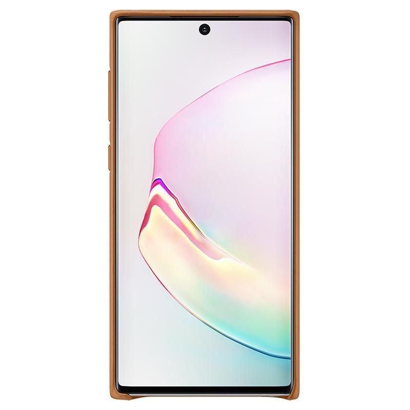 Back panel cover Samsung Galaxy Note 10 Leather Cover Camel