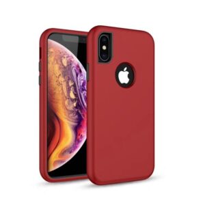 Nugarėlės dėklai iLike Samsung Galaxy A10 Defender Solid 3in1 case Red