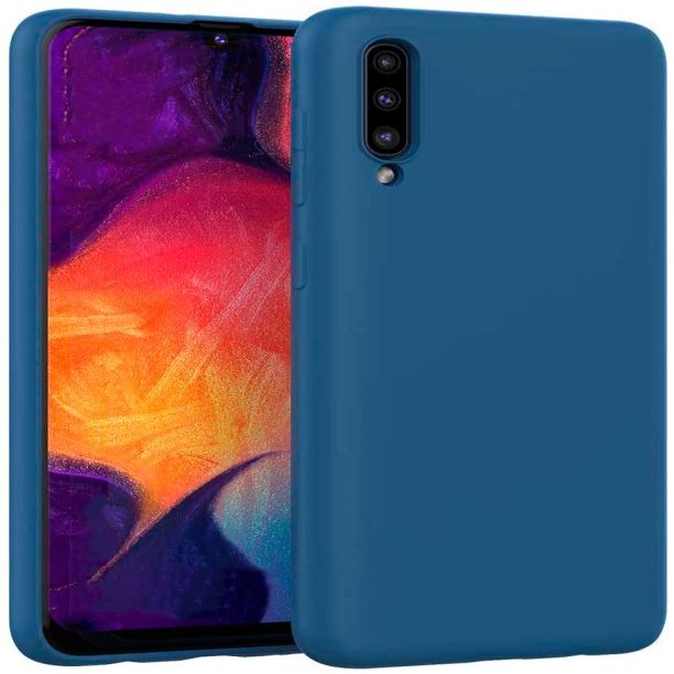 Tagakaaned Evelatus Samsung Galaxy A30s/A50/A50s Nano Silicone Case Soft Touch TPU Dark Blue