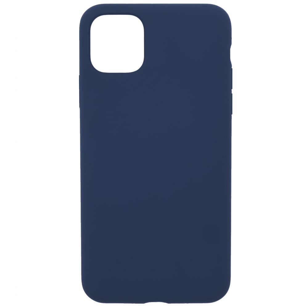 Back panel cover Evelatus Apple iPhone 11 Pro Premium Soft Touch Silicone case Dark Blue