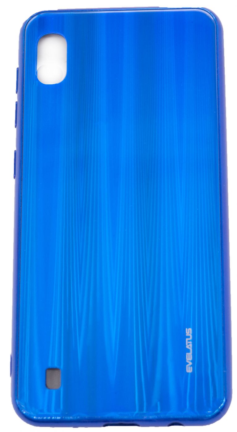 Tagakaaned Evelatus Samsung Galaxy A10 Water Ripple Full Color Electroplating Tempered Glass Blue