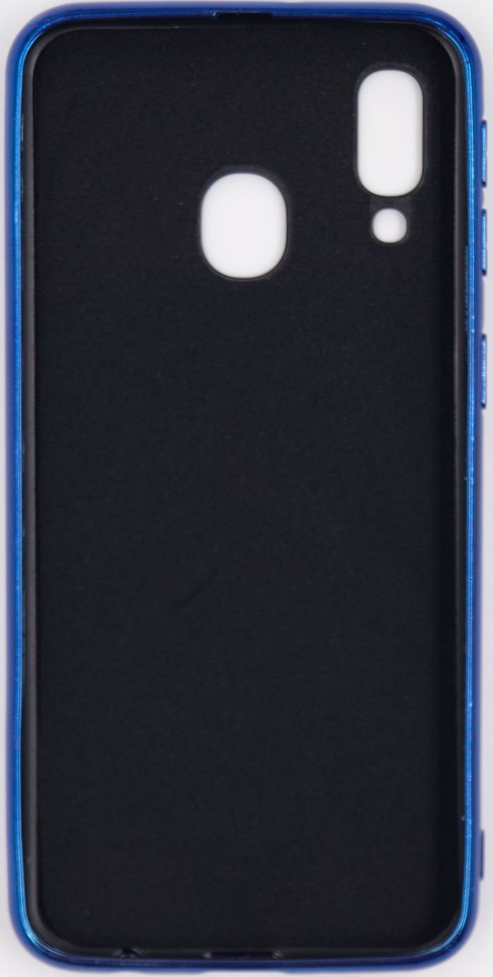 Back panel cover Evelatus Samsung Galaxy A40 Water Ripple Full Color Electroplating Tempered Glass Blue