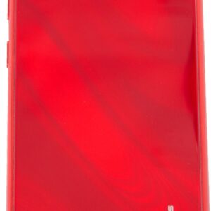 Tagakaaned Evelatus Samsung Galaxy A10 Water Ripple Full Color Electroplating Tempered Glass Case Red