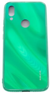 Aizmugurējais vāciņš Evelatus Xiaomi Redmi 7 Water Ripple Full Color Electroplating Tempered Glass Case Green