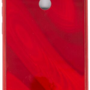 Tagakaaned Evelatus Xiaomi Redmi 8 Water Ripple Full Color Electroplating Tempered Glass Case Red