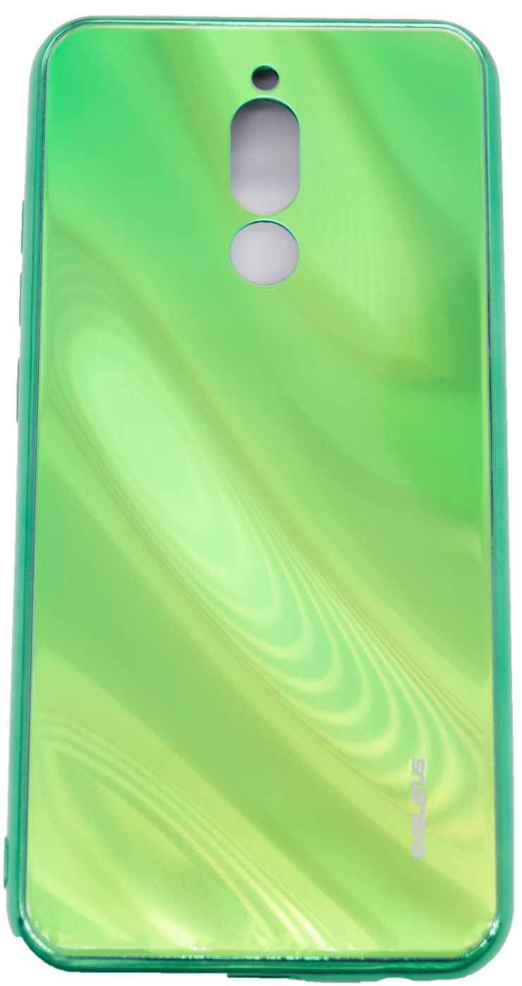 Tagakaaned Evelatus Xiaomi Redmi 8 Water Ripple Full Color Electroplating Tempered Glass Green