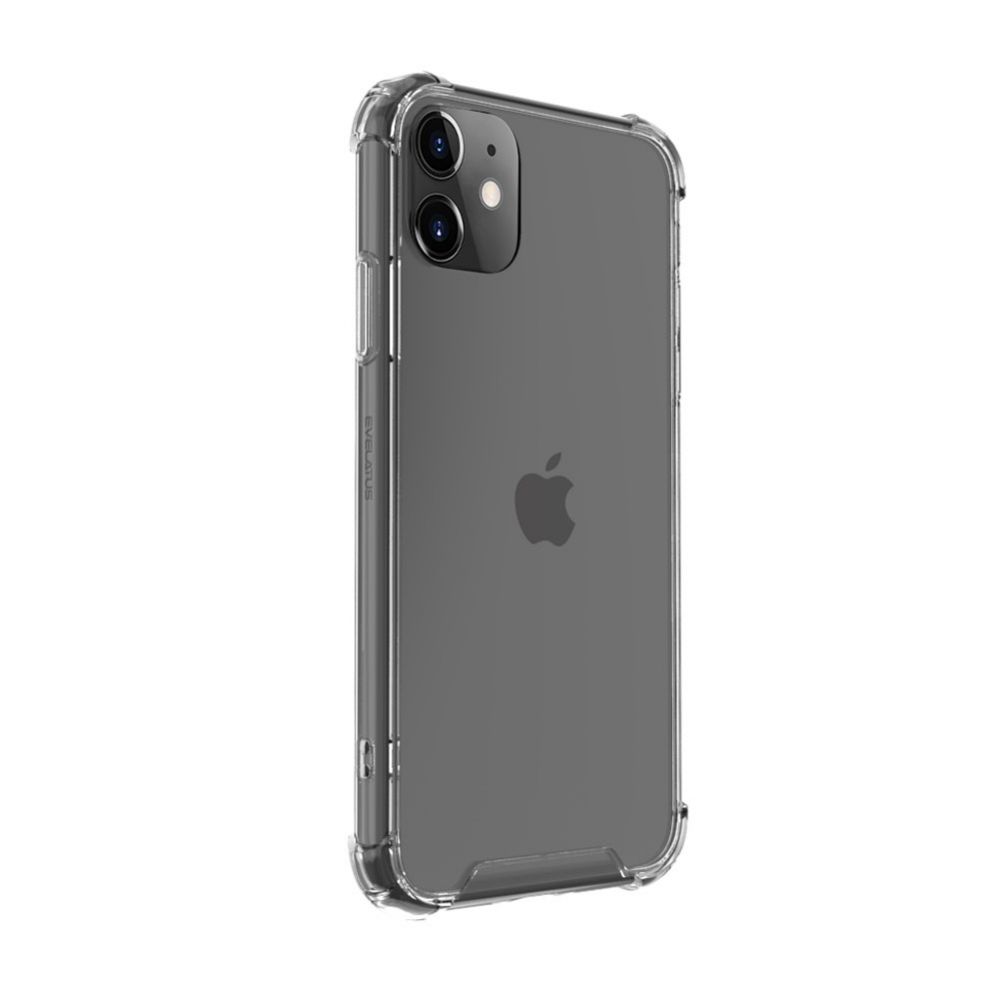 Back panel cover Evelatus Apple iPhone 11 Military Shockproof Silicone Case TPU Transparent