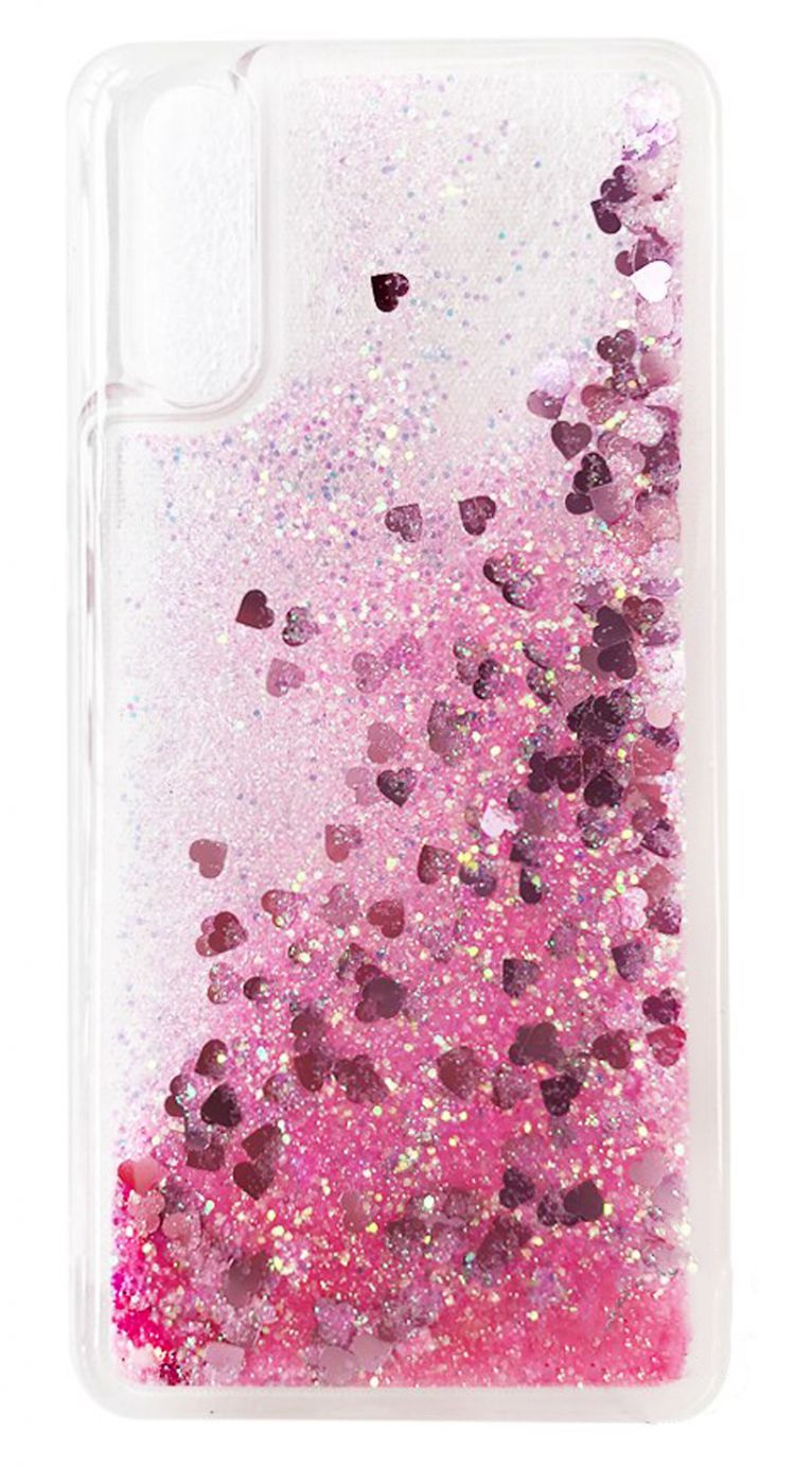 Back panel cover Evelatus Samsung A50 Shining Quicksand Case Pink