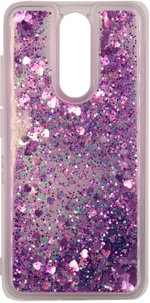 Back panel cover Evelatus Xiaomi Redmi 8 Shining Quicksand Case Purple