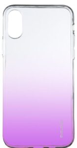 Back panel cover Evelatus Apple iPhone X/XS Gradient TPU Case Purple