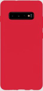 Back panel cover Evelatus Samsung Galaxy S10 Nano Silicone Case Soft Touch TPU Red