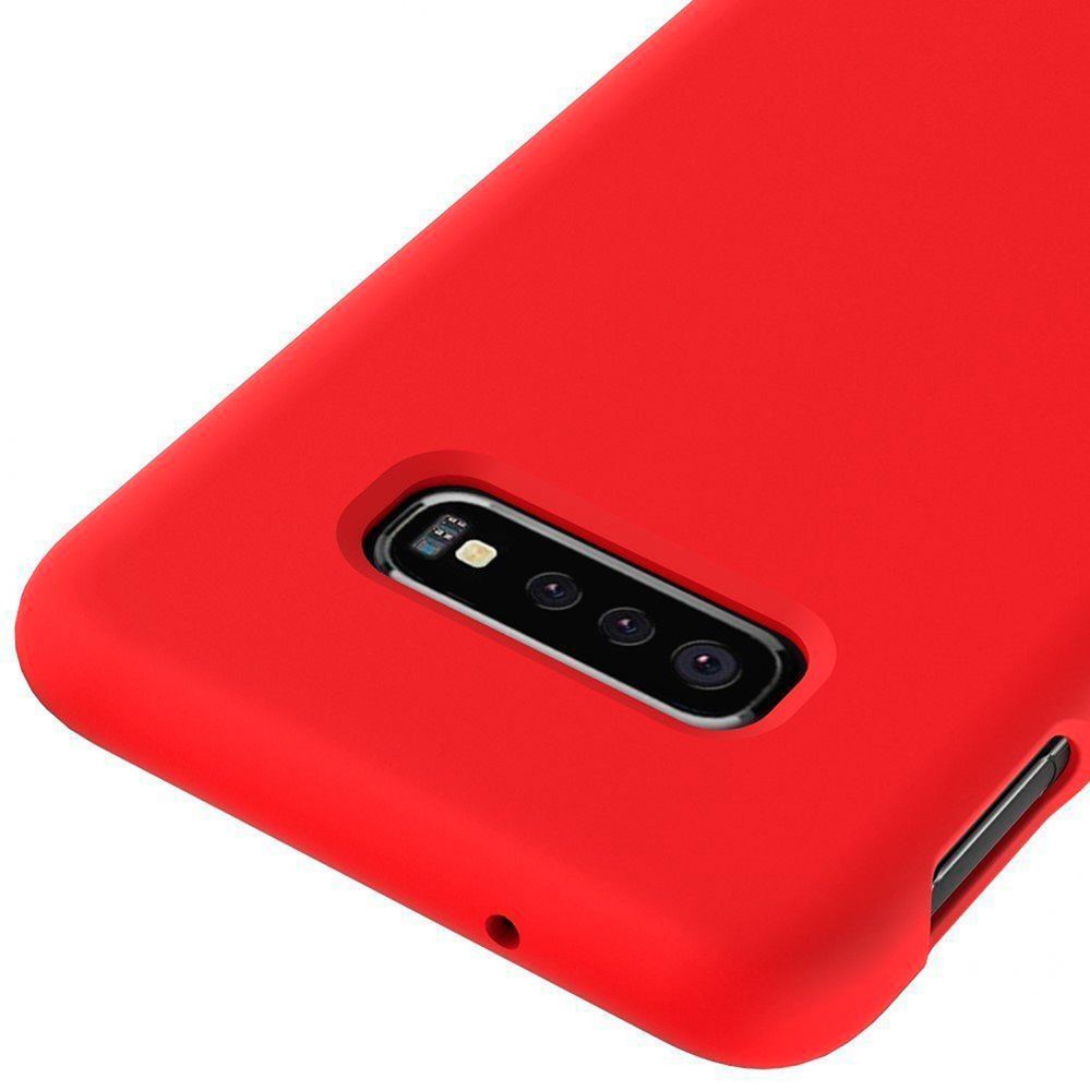 Back panel cover Evelatus Samsung Galaxy S10e Nano Silicone Case Soft Touch TPU Red