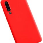 Nugarėlės dėklai Evelatus Huawei P30 Nano Silicone Case Soft Touch TPU Red