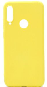 Back panel cover Evelatus Huawei P30 Lite Nano Silicone Case Soft Touch TPU Yellow