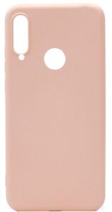 Back panel cover Evelatus Huawei P30 Lite Nano Silicone Case Soft Touch TPU Beige