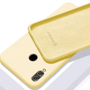 Back panel cover Evelatus Xiaomi Mi 9 Lite Soft Silicone Yellow