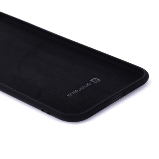 Back panel cover Evelatus Apple iPhone 7/8 Nano Silicone Case Soft Touch TPU Black