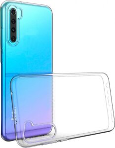 Nugarėlės dėklai iLike Xiaomi Redmi Note 8 Pro Ultra Slim 0,5 mm TPU Case Transparent