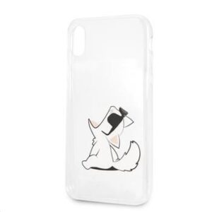 Back panel cover Karl Lagerfeld Apple iPhone XR Fun Choupette No Rope Hard Case Transparent