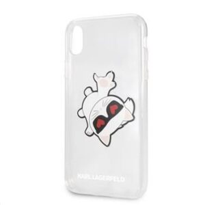 Back panel cover Karl Lagerfeld Apple iPhone XR Fun Eaten Hard Case Transparent