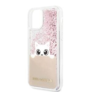 Aizmugurējais vāciņš Guess Apple iPhone 11 Pro Glitter Peek and Boo Cover Pink