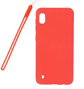 Back panel cover Evelatus Samsung Galaxy A10 Nano Silicone Case Soft Touch TPU Red