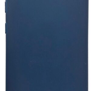 Back panel cover Evelatus Samsung Galaxy A10 Soft Touch Silicone Case with Strap Dark Blue