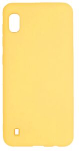 Nugarėlės dėklai Evelatus Samsung Galaxy A10 Soft Touch Silicone Case with Strap Yellow