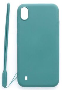Aizmugurējais vāciņš Evelatus Samsung Galaxy A10 Soft Touch Silicone Case with Strap Blue