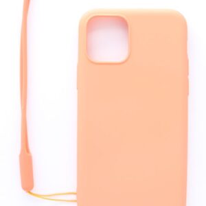 Back panel cover Evelatus Apple iPhone 11 Pro Soft Touch Silicone Case with Strap Pink