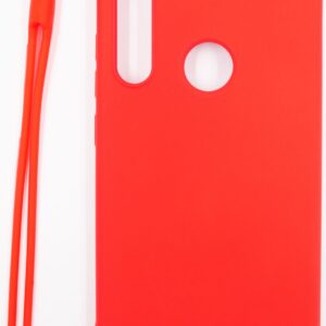 Back panel cover Evelatus Xiaomi Xiaomi Redmi Note 8 / Redmi Note 8 2021 Soft Touch Silicone Case with Strap Red