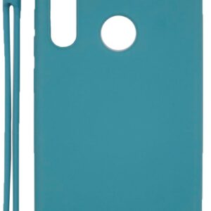 Back panel cover Evelatus Xiaomi Xiaomi Redmi Note 8 / Redmi Note 8 2021 Soft Touch Silicone Case with Strap Blue
