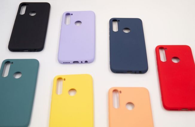 Back panel cover Evelatus Xiaomi Xiaomi Redmi Note 8 / Redmi Note 8 2021 Soft Touch Silicone Case with Strap Blue